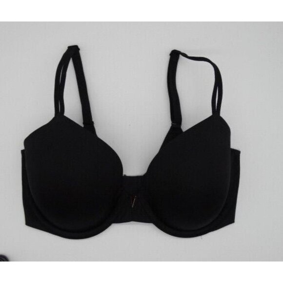 Victoria's Secret Bra Size 32DD Lined Perfect Coverage Black Underwire - Picture 1 of 10